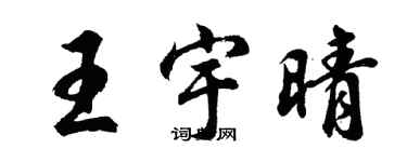 胡問遂王宇晴行書個性簽名怎么寫
