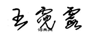 朱錫榮王霓霞草書個性簽名怎么寫