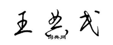 梁錦英王典民草書個性簽名怎么寫