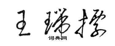 駱恆光王瑞標草書個性簽名怎么寫