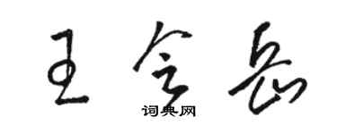 駱恆光王會岳草書個性簽名怎么寫