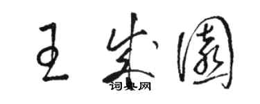 駱恆光王成園草書個性簽名怎么寫