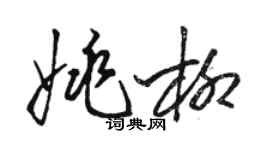 駱恆光姚柳草書個性簽名怎么寫