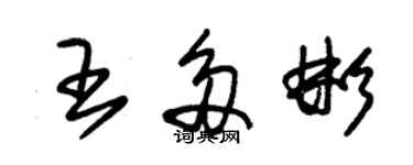 朱錫榮王多彬草書個性簽名怎么寫