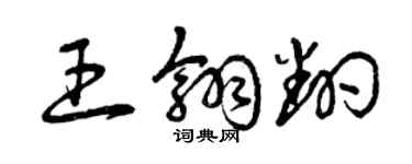 曾慶福王翎翻草書個性簽名怎么寫
