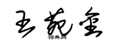 朱錫榮王苑金草書個性簽名怎么寫