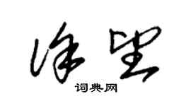 朱錫榮徐望草書個性簽名怎么寫