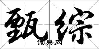 胡問遂甄綜行書怎么寫
