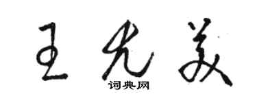 駱恆光王尤美草書個性簽名怎么寫