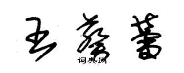 朱錫榮王葵蕾草書個性簽名怎么寫