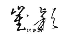 駱恆光崔穎草書個性簽名怎么寫