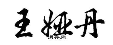 胡問遂王婭丹行書個性簽名怎么寫