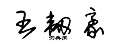 朱錫榮王韌豪草書個性簽名怎么寫