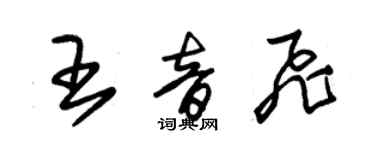 朱錫榮王音飛草書個性簽名怎么寫