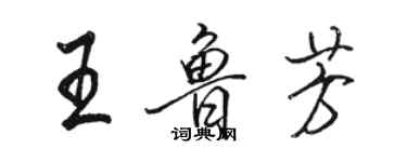 駱恆光王魯芳行書個性簽名怎么寫