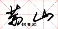 朱錫榮荊山草書怎么寫
