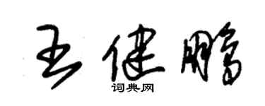 朱錫榮王健鵬草書個性簽名怎么寫