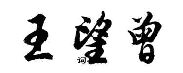 胡問遂王望曾行書個性簽名怎么寫