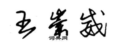 朱錫榮王崇威草書個性簽名怎么寫