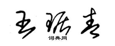 朱錫榮王琚青草書個性簽名怎么寫