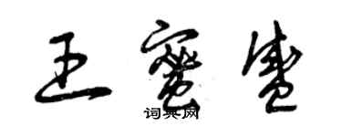 曾慶福王蜜盛草書個性簽名怎么寫