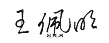 駱恆光王佩明草書個性簽名怎么寫