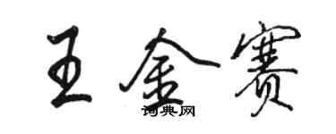 駱恆光王金賽行書個性簽名怎么寫