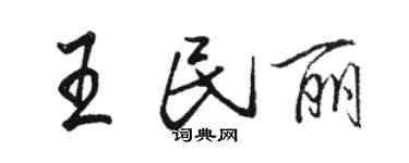 駱恆光王民麗行書個性簽名怎么寫
