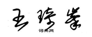朱錫榮王琦峰草書個性簽名怎么寫