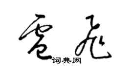 梁錦英盧飛草書個性簽名怎么寫