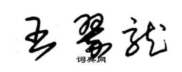 朱錫榮王翠龍草書個性簽名怎么寫