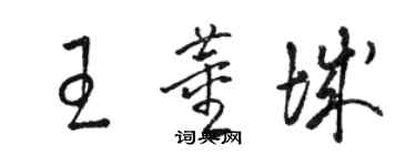 駱恆光王董城草書個性簽名怎么寫