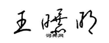 梁錦英王曝明草書個性簽名怎么寫