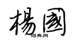 王正良楊國行書個性簽名怎么寫