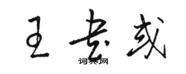 駱恆光王書或草書個性簽名怎么寫
