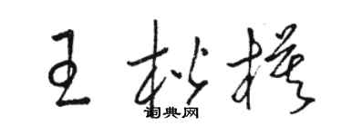 駱恆光王楷模草書個性簽名怎么寫