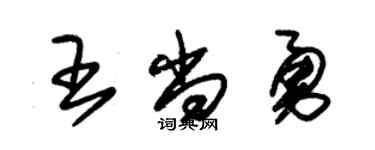 朱錫榮王尚勇草書個性簽名怎么寫