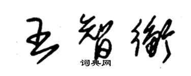 朱錫榮王智衡草書個性簽名怎么寫