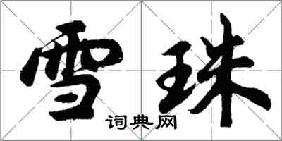 胡問遂雪珠行書怎么寫