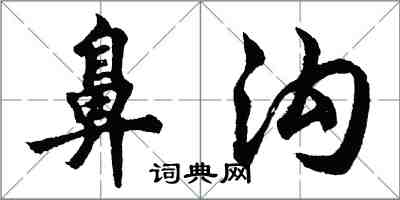 胡問遂鼻溝行書怎么寫