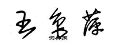 朱錫榮王魯萍草書個性簽名怎么寫