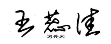 朱錫榮王蕊佳草書個性簽名怎么寫