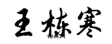 胡問遂王棟寒行書個性簽名怎么寫