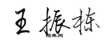 駱恆光王振棟行書個性簽名怎么寫