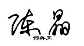 朱錫榮陳晶草書個性簽名怎么寫