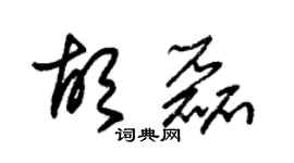 朱錫榮胡磊草書個性簽名怎么寫