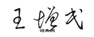 駱恆光王增民草書個性簽名怎么寫