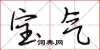 段相林寶氣行書怎么寫