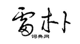曾慶福雷朴草書個性簽名怎么寫