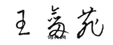 駱恆光王劍菲草書個性簽名怎么寫